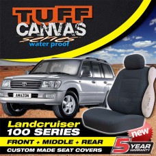 Tuff Canvas Landcruiser 100 Series Custom Made Seat Covers 3 Row Set